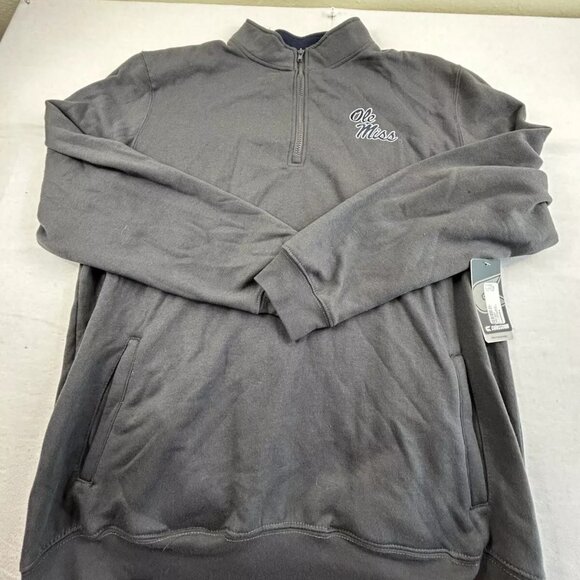 Colosseum Ole Miss Rebels Tortugas 1/4 Zip Sweatshirt NWT Small - Picture 1 of 4